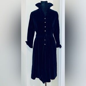 Vintage Johnathan Logan Elegant Black Velvet Dress